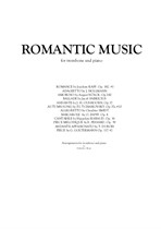 Romantic Music for Trombone and Piano. 12 pieces – Piano score and trombone part