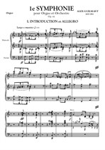 Alex Guilmant. Premiere Symphonie pour Orgue et Orchestre – Organ Part