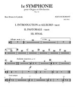 Alex Guilmant. Premiere Symphonie pour Orgue et Orchestre – Bass Drum, Cymbals and Tuba parts